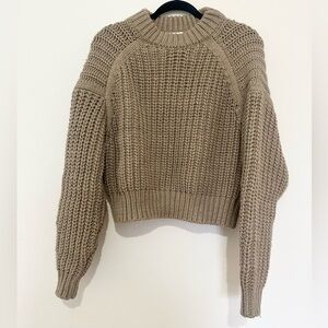 H&M chunky knit sweater crew pullover size small